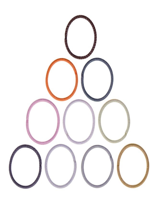 Expressions 216-Piece Hair Ties, 4mm Hair Elastics, No Metal Ponytail Holders for Women, Durable for Thick, Curly and All Hair Types-Neutral Solids & Stripes - Image 2